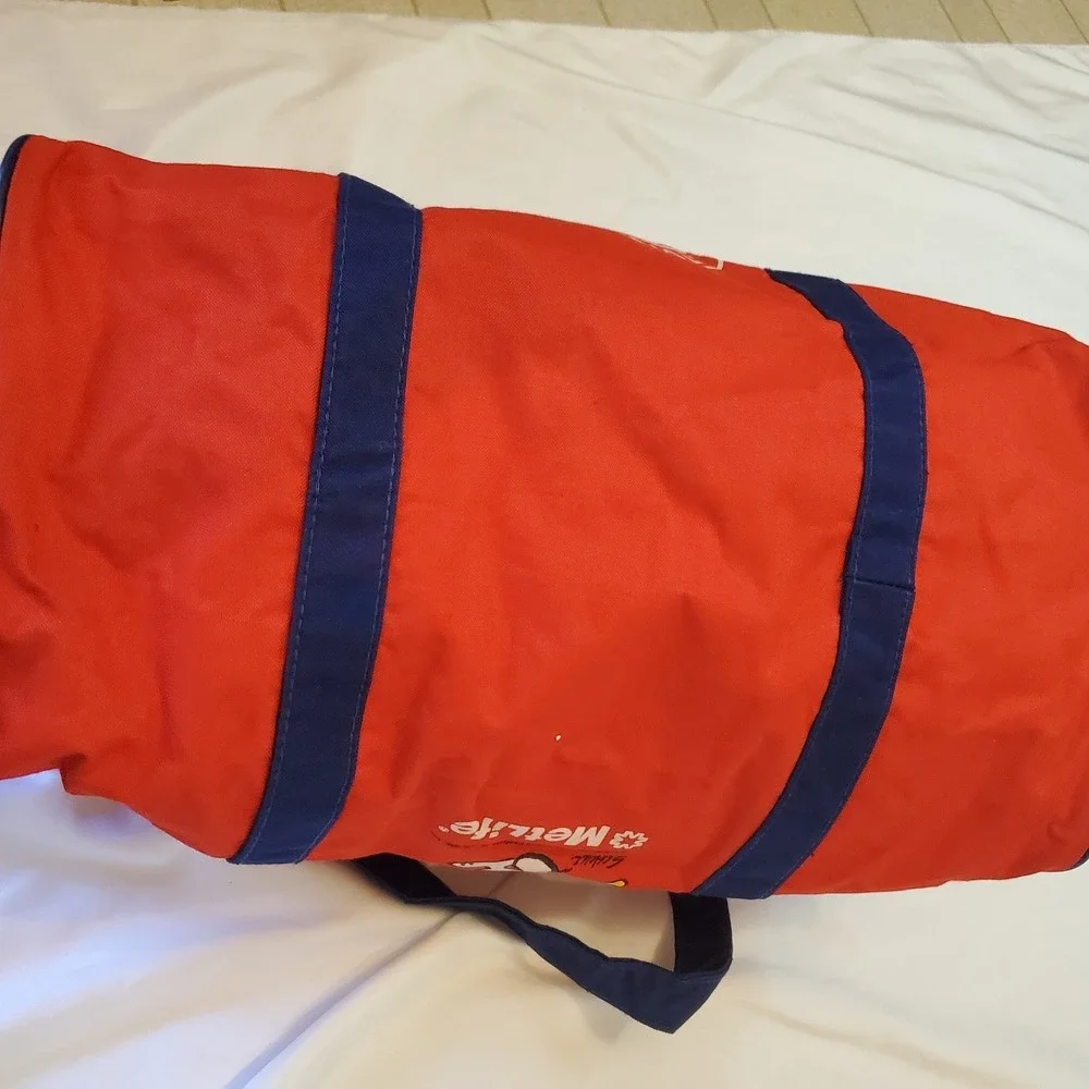 St. Louis Cardinals MetLife Red Duffel Bag Blue ft. Snoopy